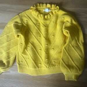 Crewcuts popcorn stitch girls sweater XS 4/5